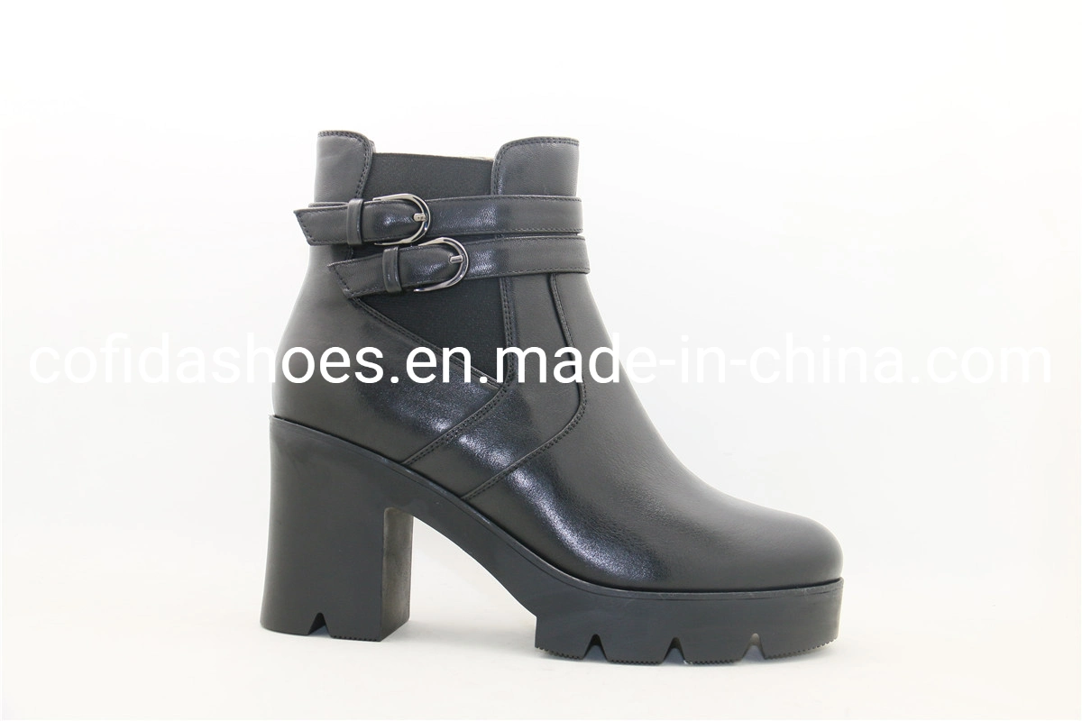 Latest Fashion Design High Heels Women Leather Boots