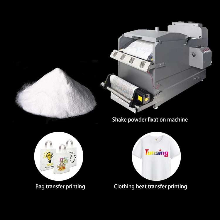 DTF pó termofusível branco adesivo de transferência de calor DTF quente Pó de fusão para impressão digital