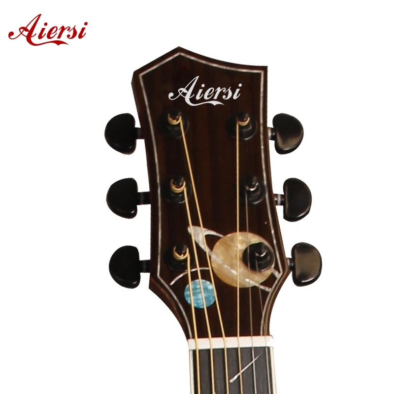 Aiersi 40inch Solid Top Spacestar Stil akustische Gitarre für Gitarre Liebhaber