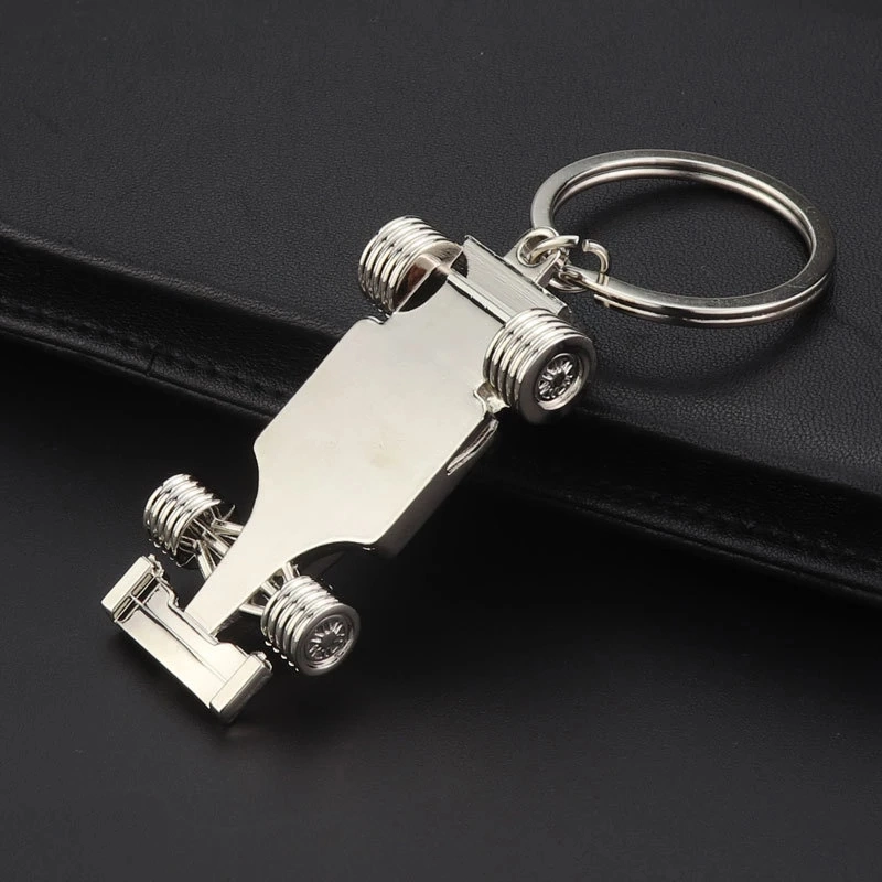 Großhandel/Lieferant F1 Spielzeug Edelstahl 3D Custom Car Key Chain Metall Handwerk Hot Verkauf Souvenir Geschenk Schlüsselanhänger