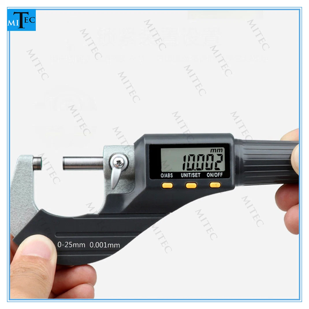 3 Buttons Digital Outside Micrometer 0-25, 25-50, 50-75, 75-100mm