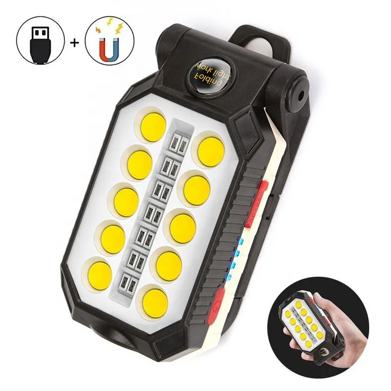 LED Worklight Flashlight Keychain Work Light Lamp Portable Magnetic Cordless Inspection Light for Car Repair