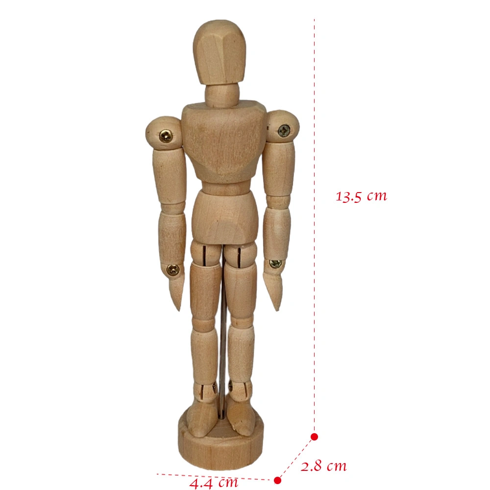 4.5 Inch Artist Drawing Manikin with Base and Flexible Body