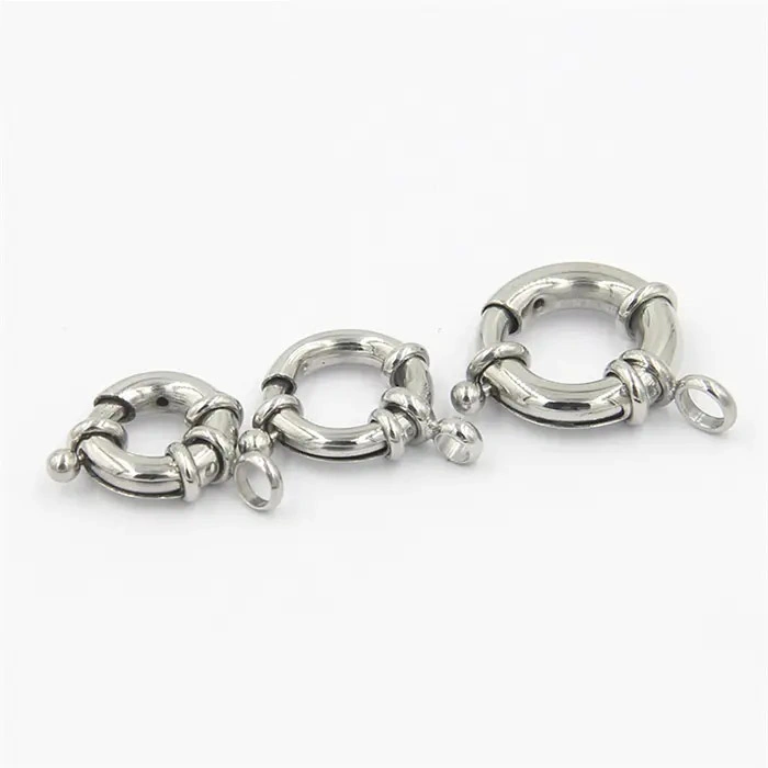 Bulk Spring Ring Clasp for Bracelets Jewelry Making, Stainless Steel Jewelry Findings Lobster Clasp 9-18mm