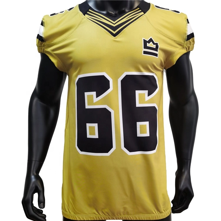 Sdry Fit Sport Fitness Design personnalisé logo Sublimation Printing Jerseys Tenues de football américain