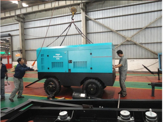 Factory Cheap Price Portable Diesel Engine Piston Mining Air Compressor