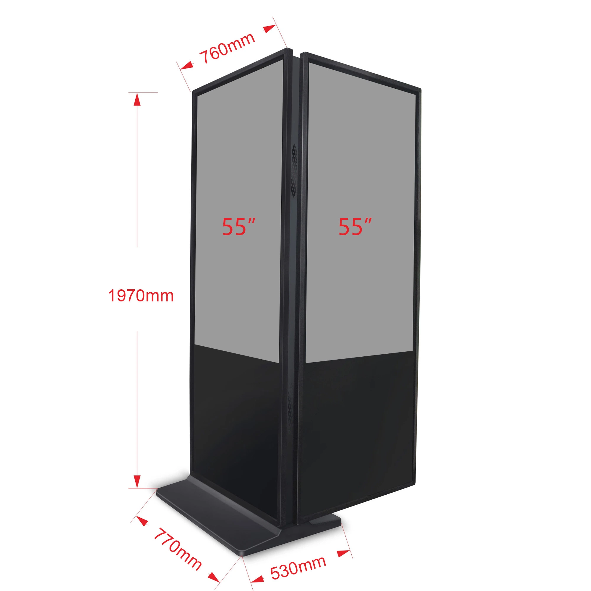 Aiyos 32 pulgadas Doble cara Digital Signage Interactive Touch Kiosk Soluciones versiones USB