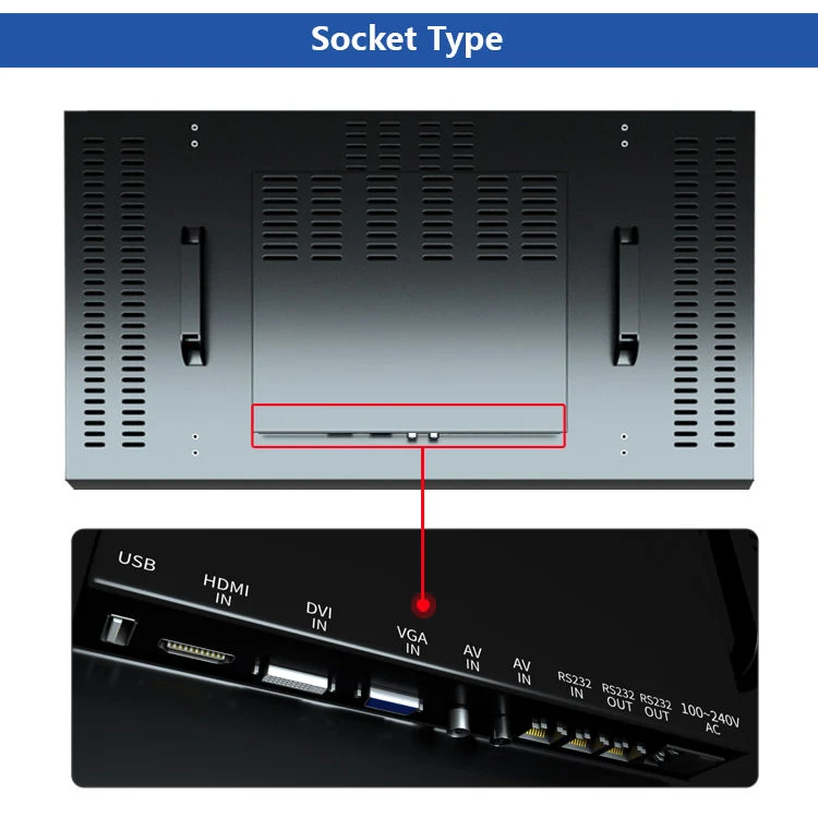 55 Inch 4K Original Digital Signage Wall Mount Player LCD 2X2 LCD Splicing Screen Digital Advertising Video Wall Bracket Ad Player