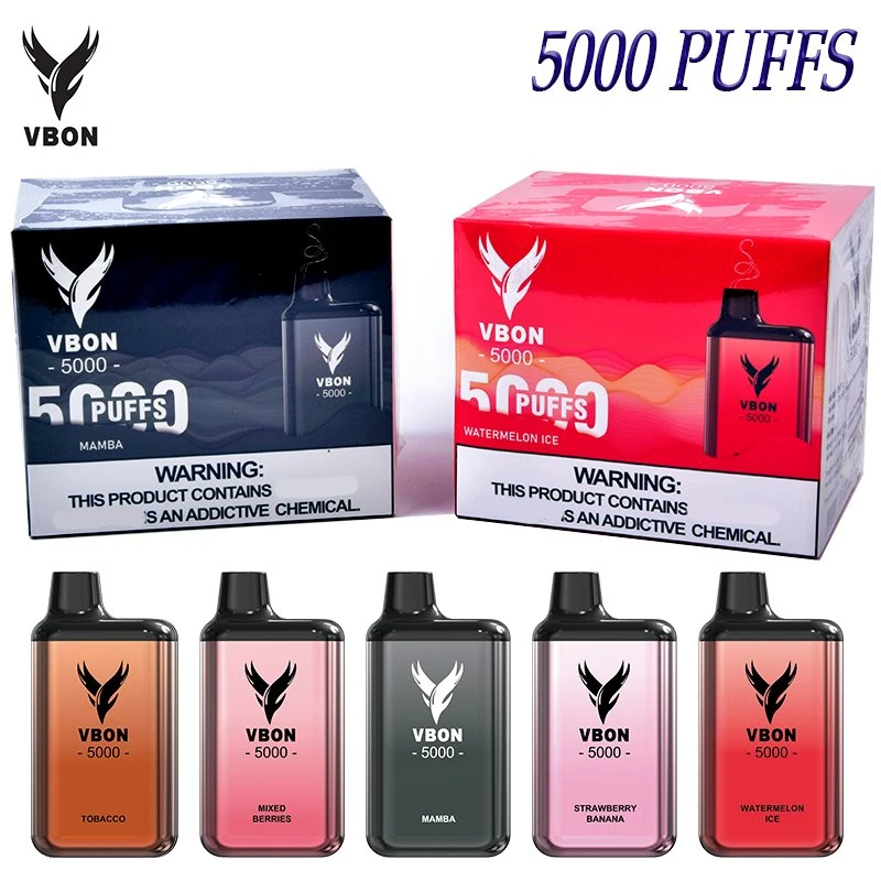 Allemagne arrivée 5000 puffs Vbonbar Multi-fruit saveur variable Pen NIC Vape liquide