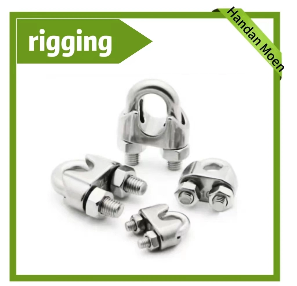 Fasteners Factory Wholesales Rigging Hardware Lifting Malleable Cast Steel Wire Rope Clamp