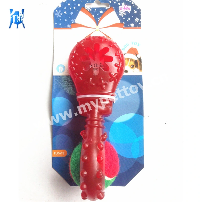 Soft TPR Material Snow Man Christmas Dog Gift Christmas Present Chewing Gel