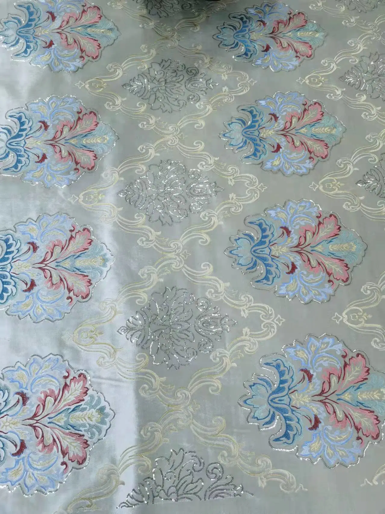 100% Polyester 420GSM Weight Velvet Embroidery Fabric