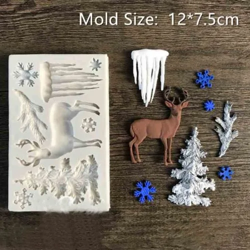 China Customized Christmas Holidays Kitchenware FDA Silicone Cake Mold Chocolate for Bake Ware (XY-CM-334)