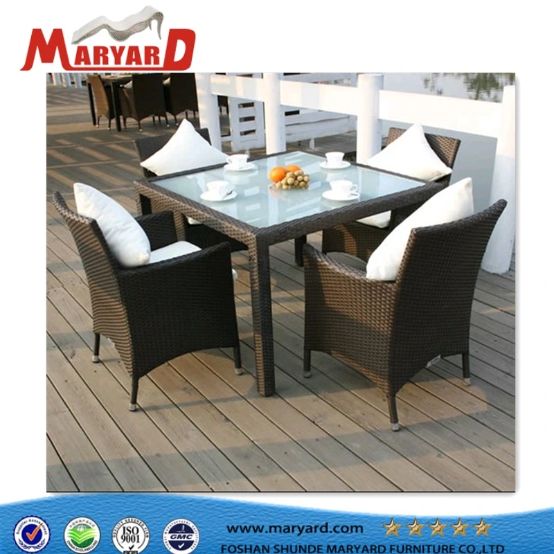 Outdoor Restaurant Garden Dining Tables and Chairs Outdoor Rattan Wicker Dining Set