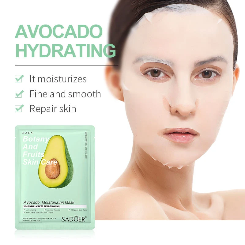 Cuidado de la piel Vitamina C orgánico coreano hidratante Mascarilla facial de frutas