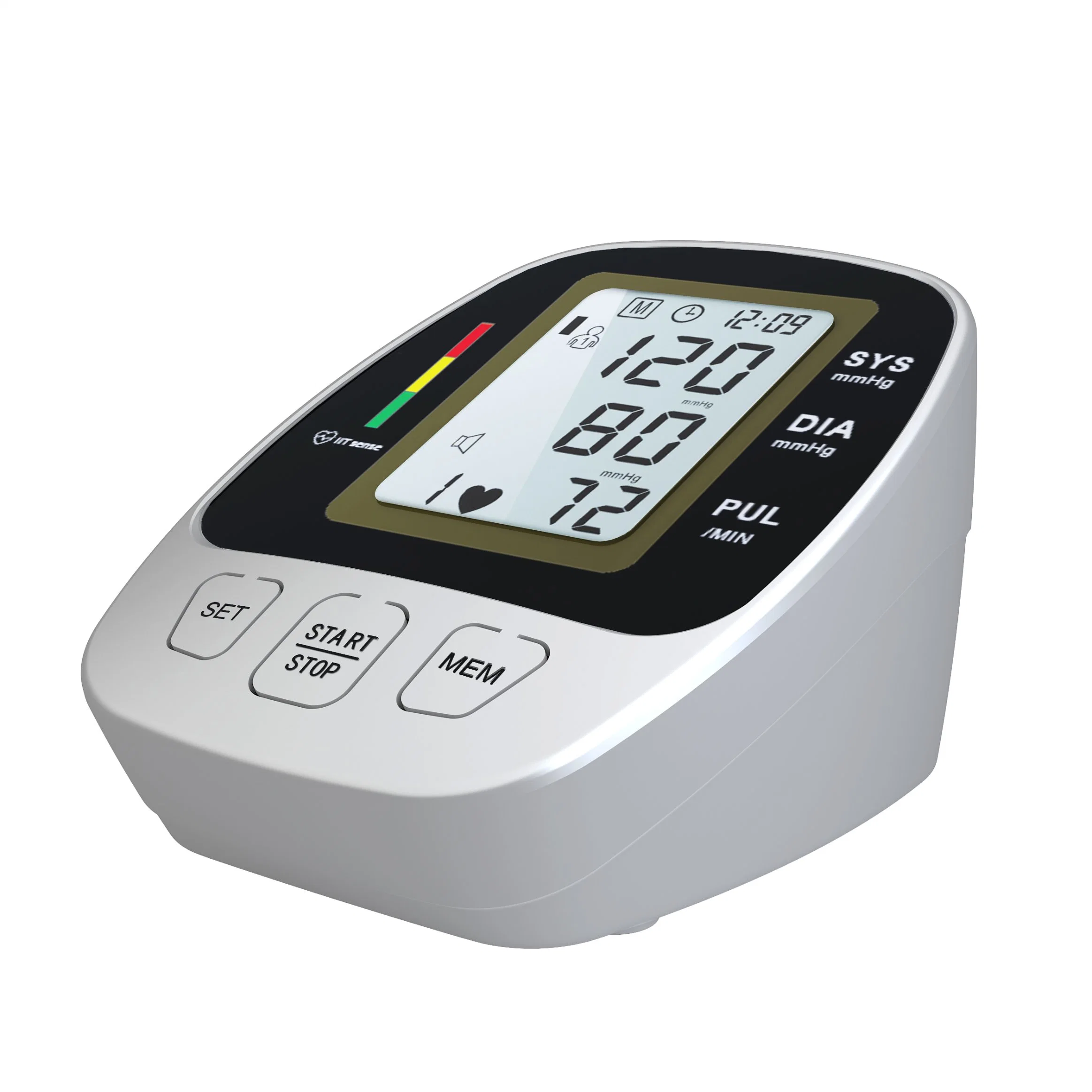 Aparato de BP BSCI aprobado CE esfigmomanómetro electrónico Tensiómetro automático digital un Tensiómetro de brazo inteligente