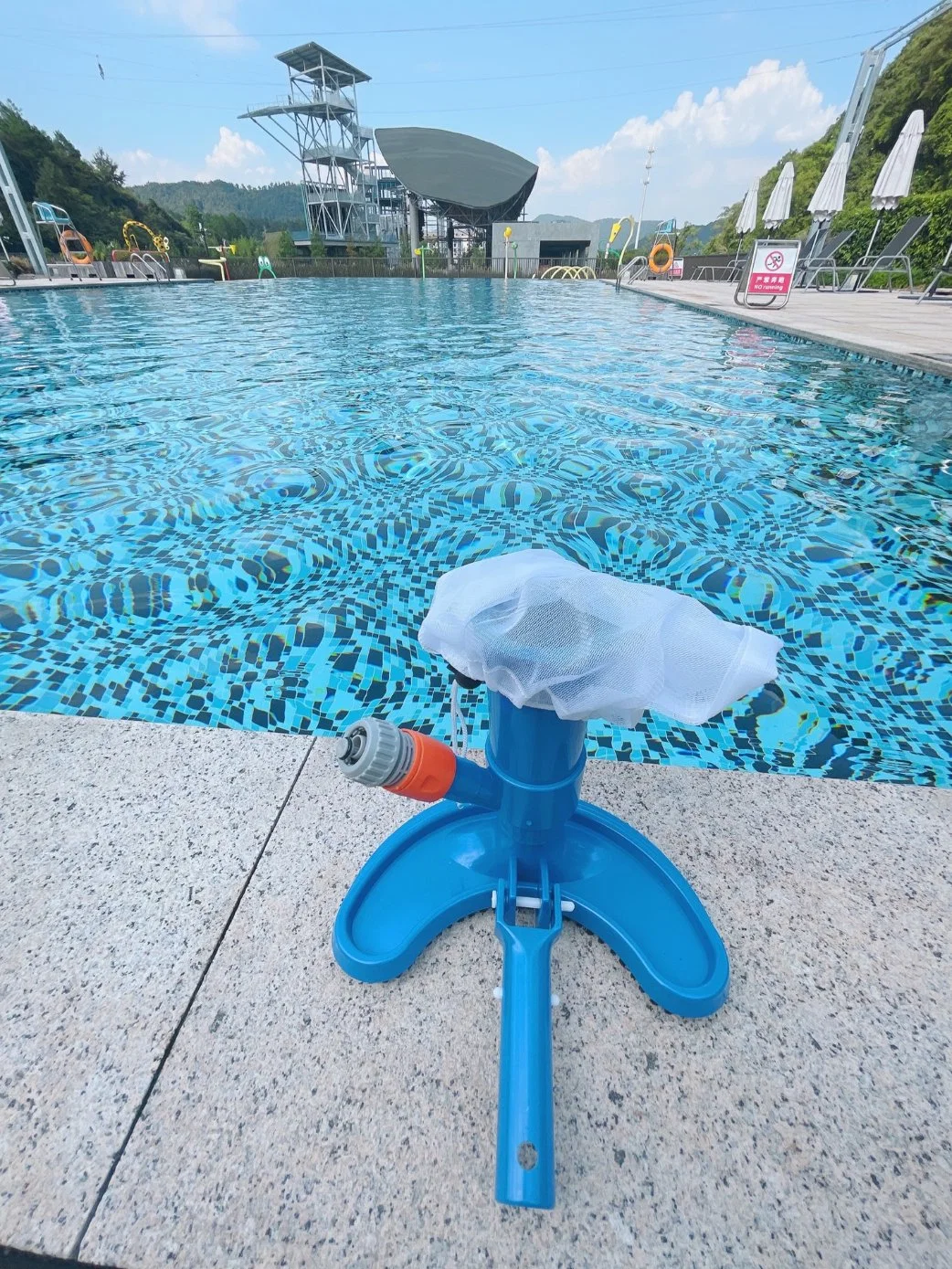 Escova de piscina em PVC para natação e venda a quente com Cabeça forte