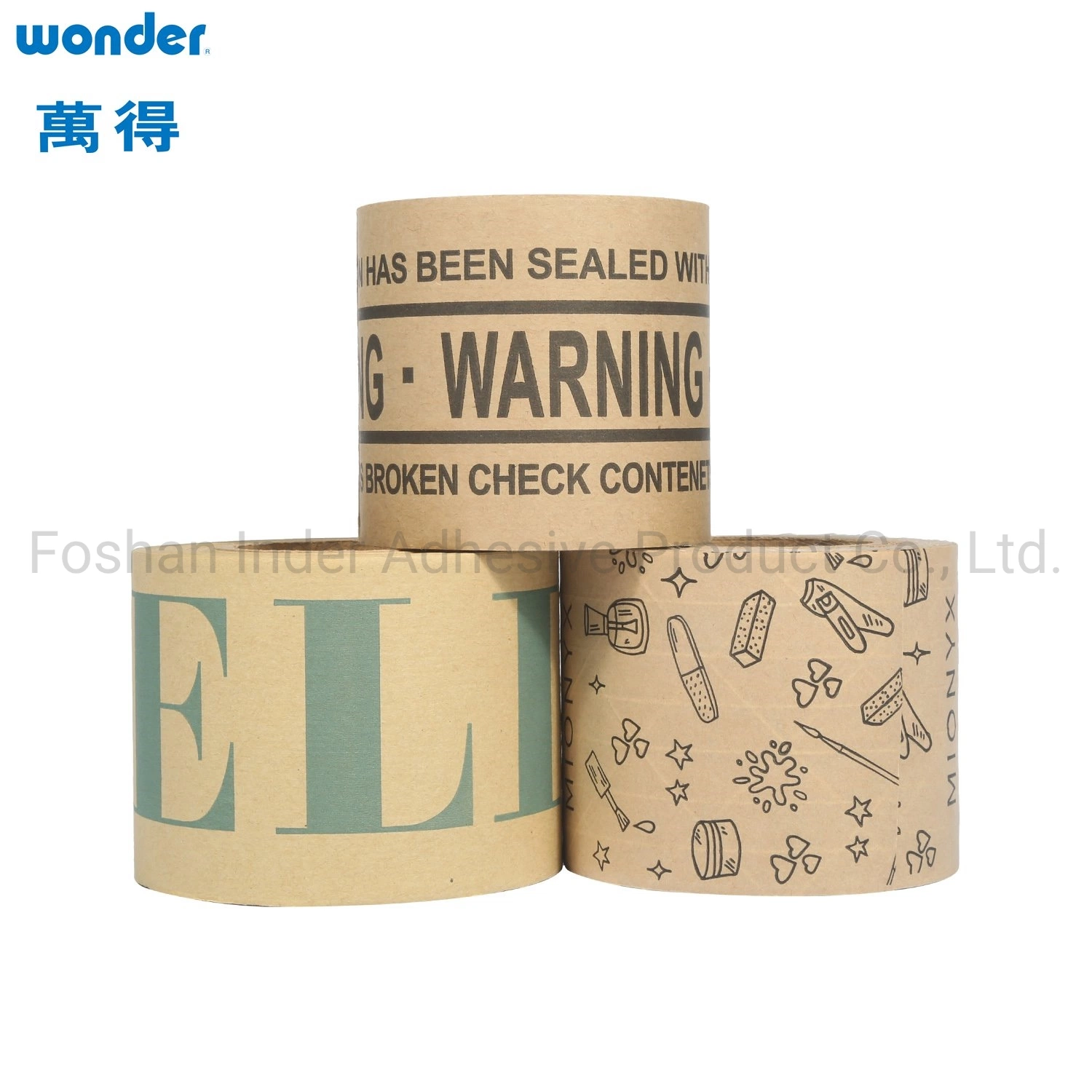 Wonder Brand General Purpose Self Adhesive Kraft Paper Tape Coated with Rubber Adhesive