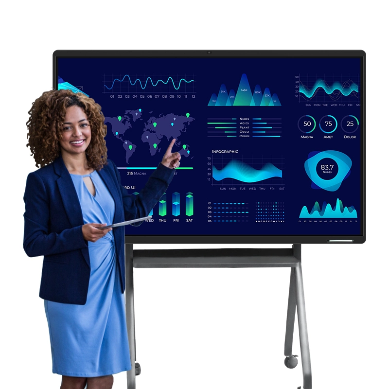 Interactive Panel Interactive Touch Panel Interactive Whiteboard Windows 65 75 86 98 100 Inch Smart Board Touch Screen LCD Display Interactive Flat Panel