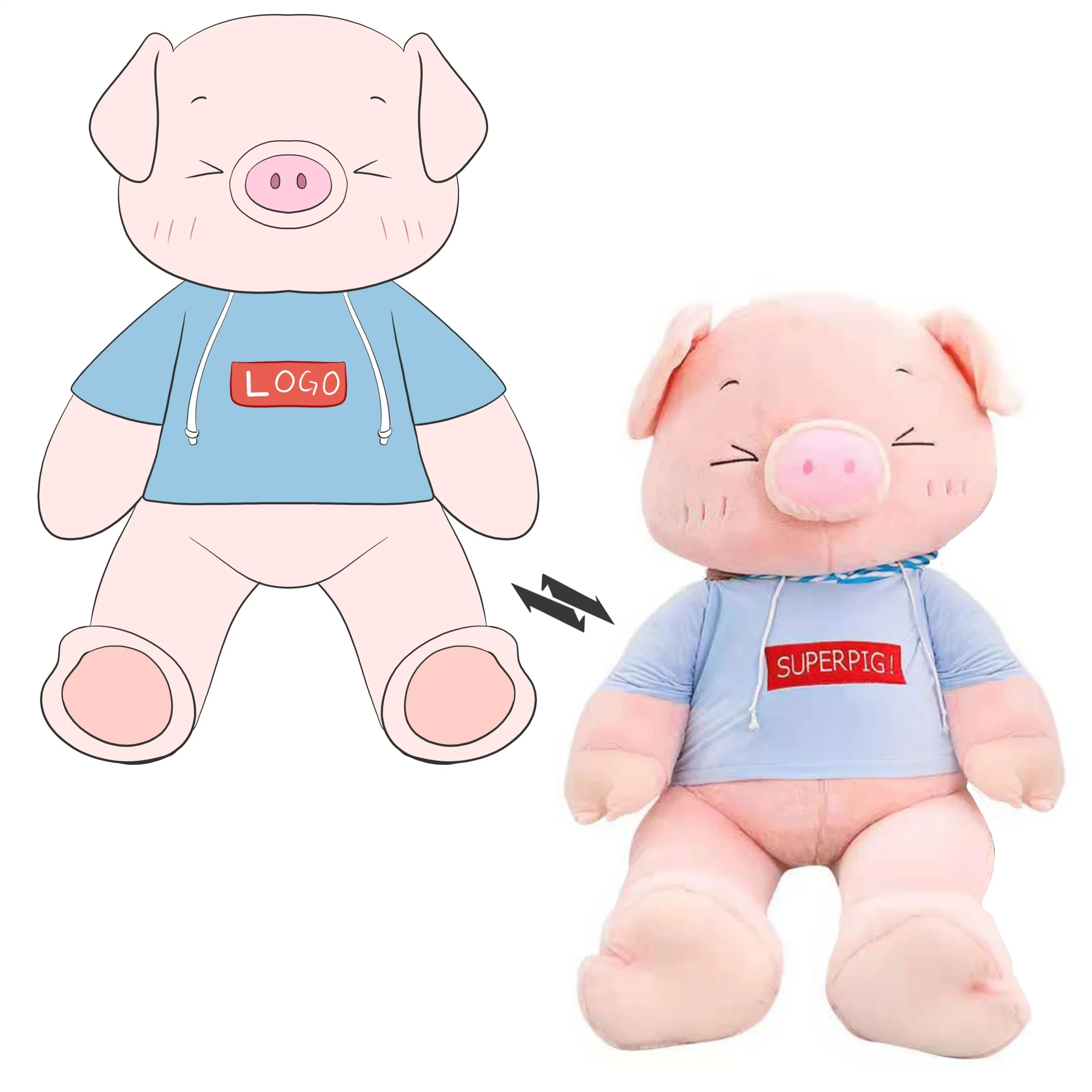 Ofertas promocionais mais populares Pig Stuffed Animal Plush macio Brinquedo