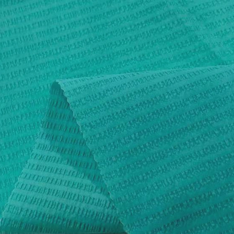 High-Stretch Nylon Pleated Texture Designer Fabric 5% Spandex 95% Nylon Fabric for Fashion Skirts T-Shirts