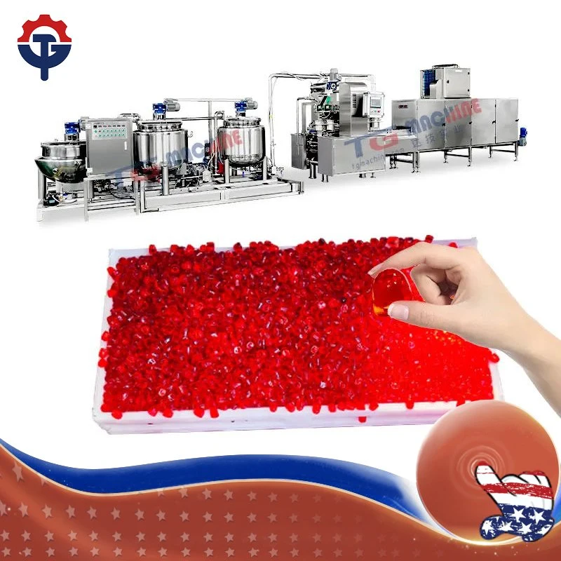 Tg Food Grade Pectin Gelatin Carrageenan Automatic Non-Starch Gummy Production Line