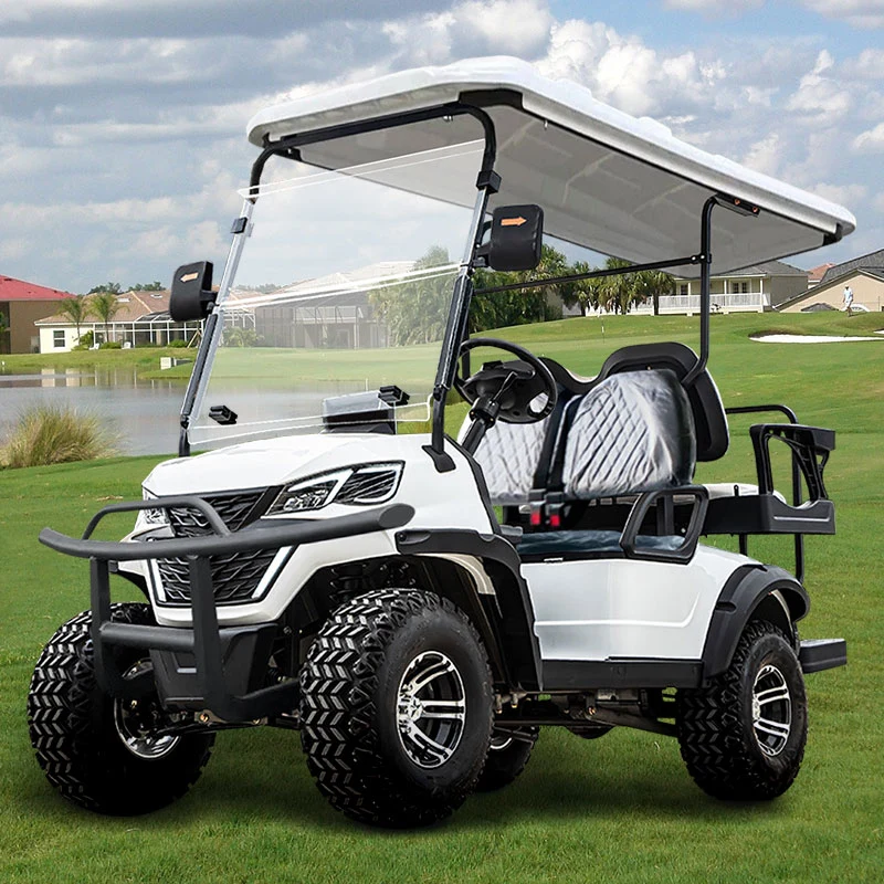 Blue Black Red White Custom Green Energy Classic Golf Course Club Car Cool EV No Gas Airport 2 4 Passenger Transport Mini Electric Golf Cart for Sale