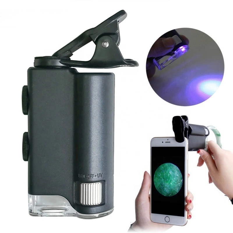 LED UV Light Jade Identification Mobile Phone Microscope