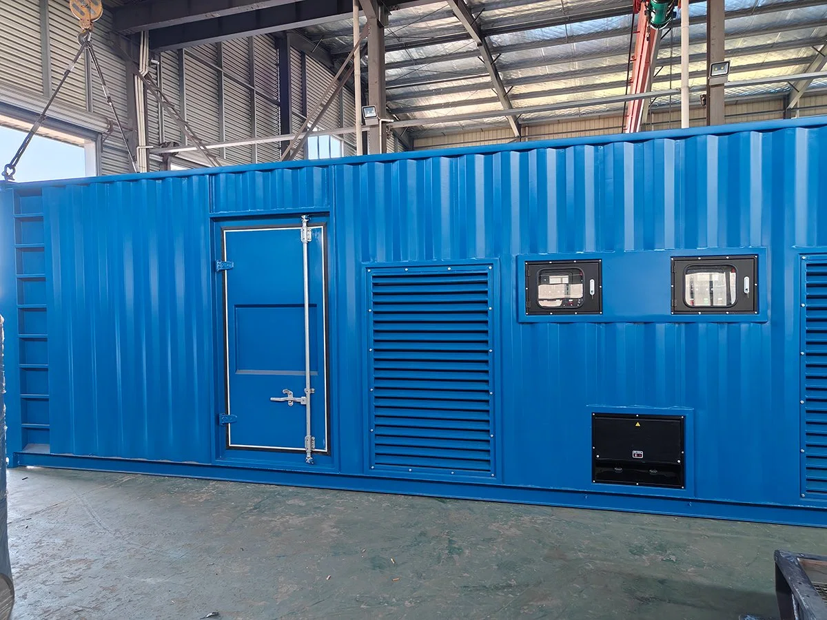 1MW 1000kw Biogas Generator 1000kw Container Type Natural Gas Generator Gas Power Plant