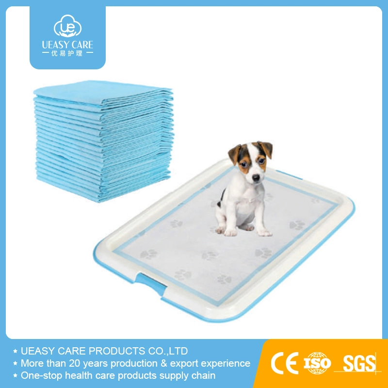 Amazon Hot Sale High Absorption Anti-Slip Disposable Waterproof Pet Pad Puppy Pad Pet Training Pad with Anti-Slip Adhesive Tapes Puppy Training Pad Dog Pad