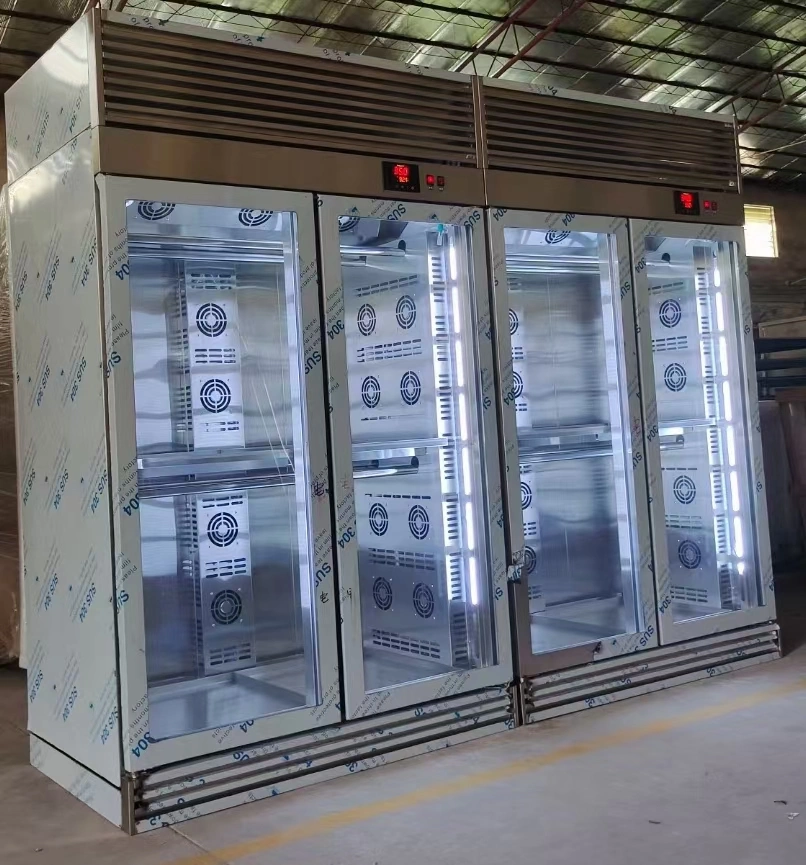 Supermarket Display Open Refrigerators Beverage Cooler Glass Door Convenience Store Beer Display Refrigerators