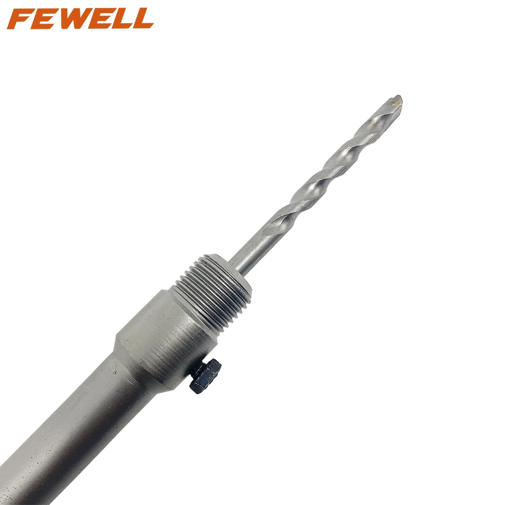 350mm SDS Plus Connecting Rod Hollow Electric Tct Core Drill Bit Concrete Hole Saw Arbor Adapter for Concrete Wall Brick Block Masonry Drilling