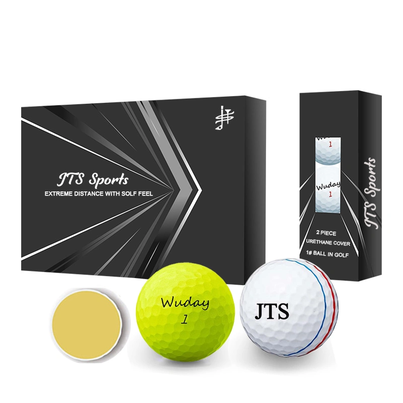 2 3 4 5 la impresión de logotipo personalizado de la capa de cuadro Personalizado suave distante Bola de Golf Tour