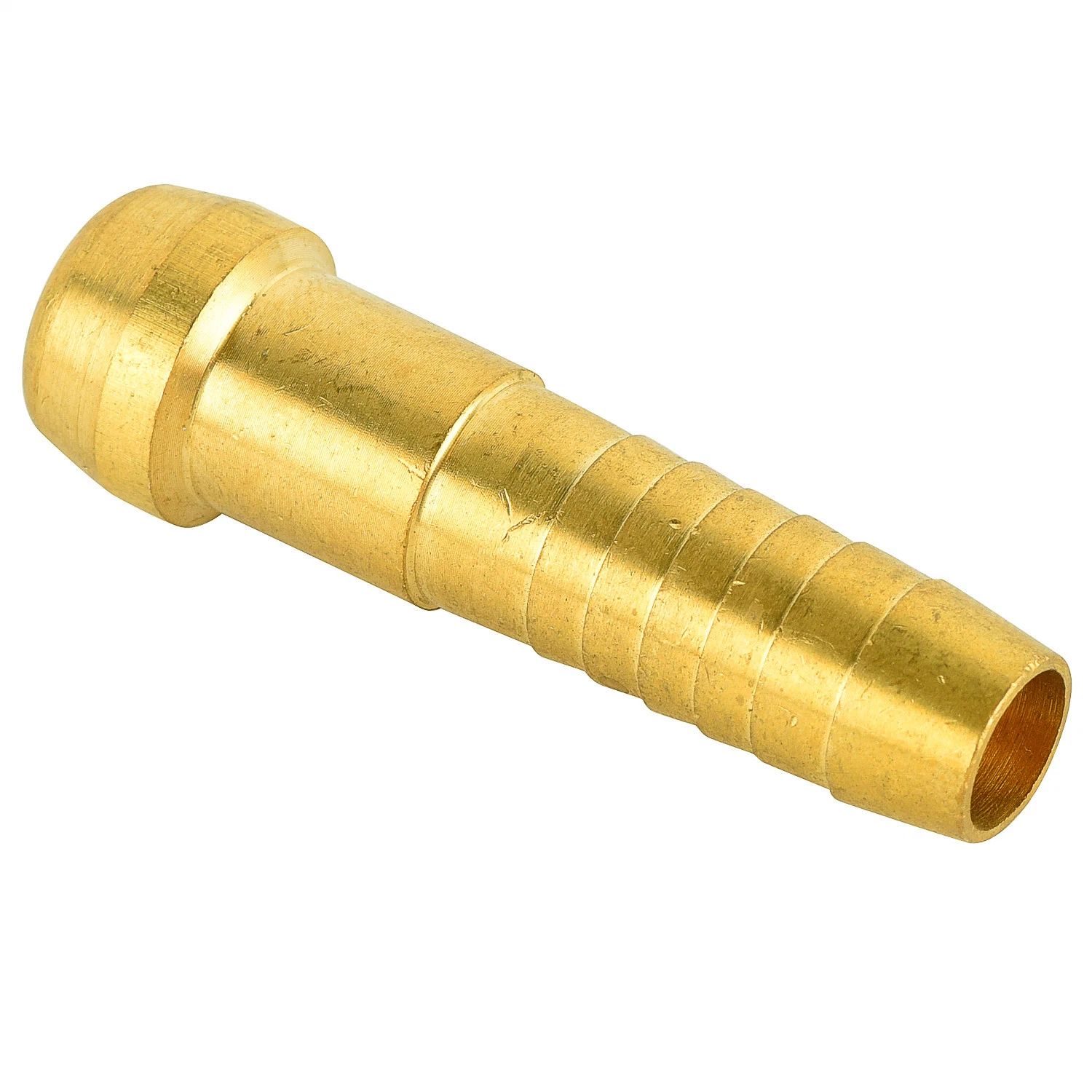 1/2" Female NPT X 3/8" Male Flare Brass Short Pol Hose End