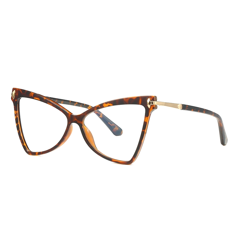 Tr90 Ladies Eyeglasses Sfashion Big Face Anti-Blue Light Glasses Eyewear Factory Wholesale/Supplier Optical Frame
