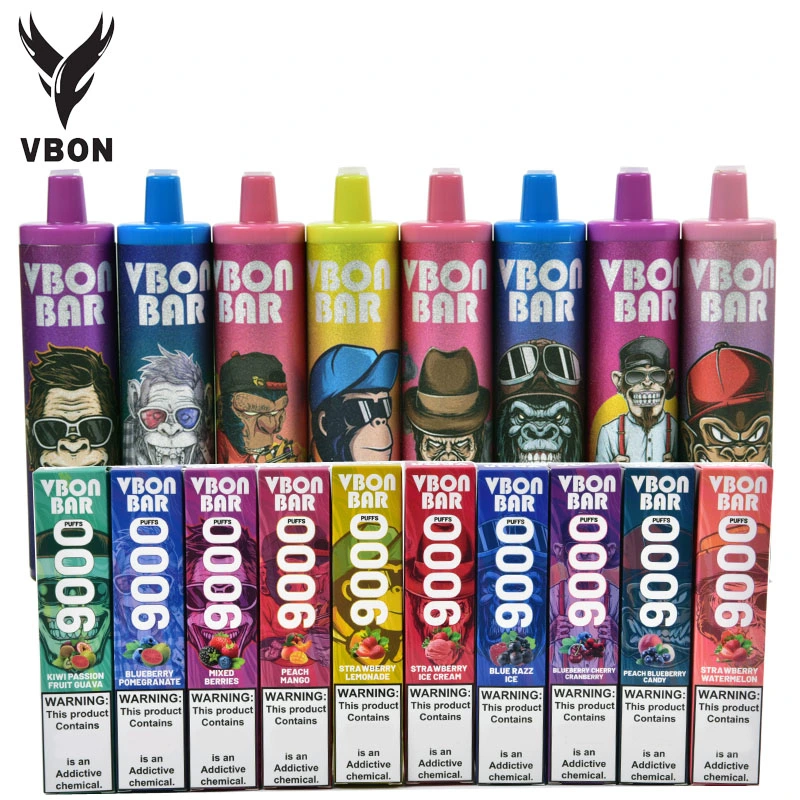 VAPE Vbon Bar 600 4000 5000 8000 9000 10000 12000 15000 Puffs 0%/2%/5% Nicotine Lux Alibaba Puff Distribuidores bares