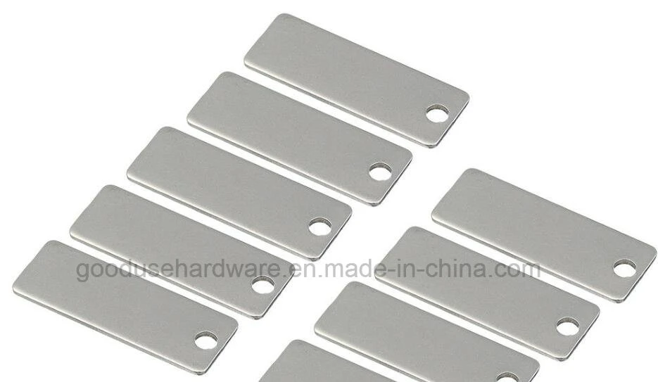 25X9mm Metal Rectangle Blank Coin Engraving Stamping Charms Tags Pendant