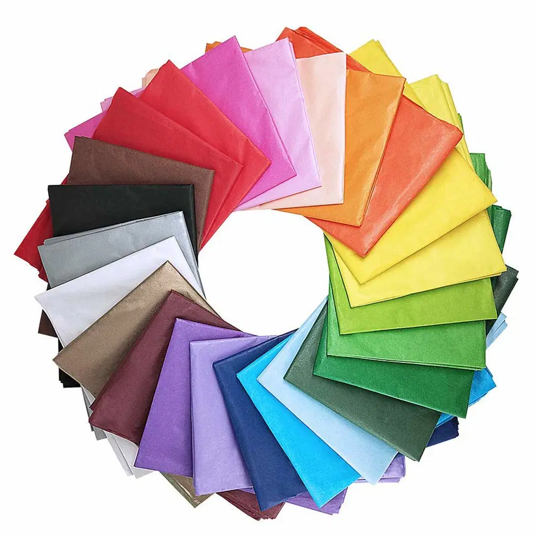 Art Rainbow Tissue Paper Suitable for Art Craft Flowers Birthday Party Holiday Gift Packaging Decorative