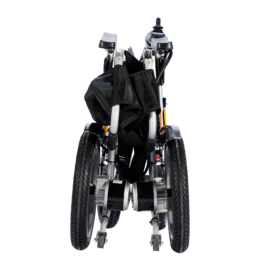 Best Selling Folding Electric Wheelchair Portable Handicapped High Back Stable Electric Wheelchair