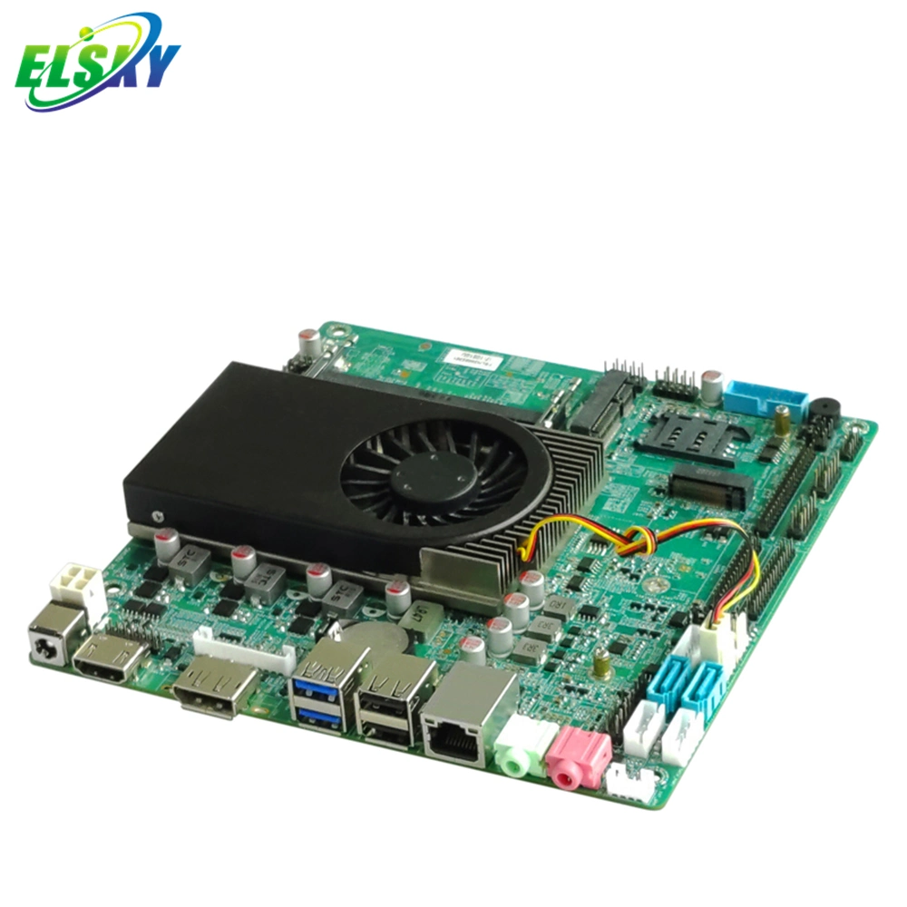 لوحة أم Elsky Mini-ITX 170*170 مم طراز Qm10u مع الجيل العاشر من Comet Lake i5 10210u 2*DDR4 RAM Max 64 جيجابايت VGA HD_Mi LVD