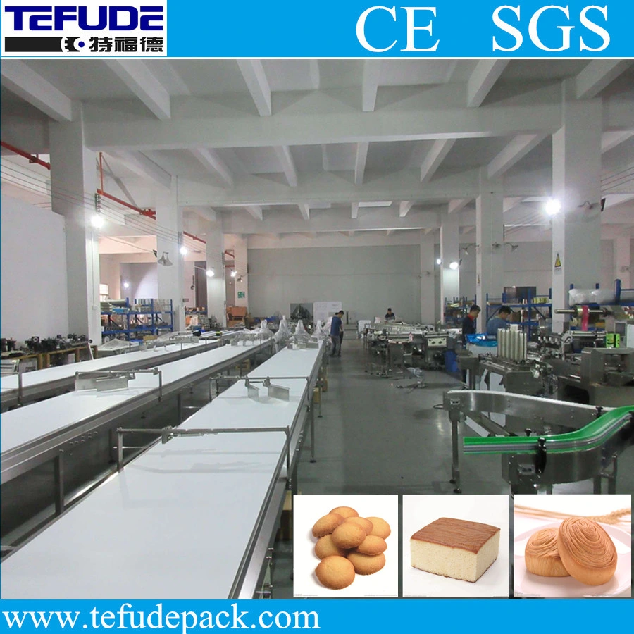 Biscuit Cookie Automatic Stacking Packing Line Sorting Feeding Packaging System Bakery Food Auto Packing Machine Line