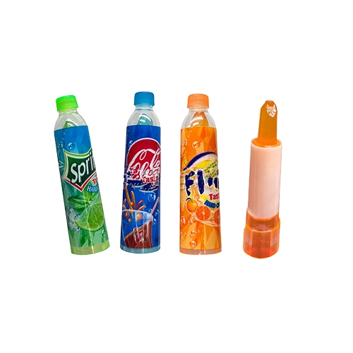 Best Selling China Export Sweet Fruity Soda Bottle Lipstick Hard Candy