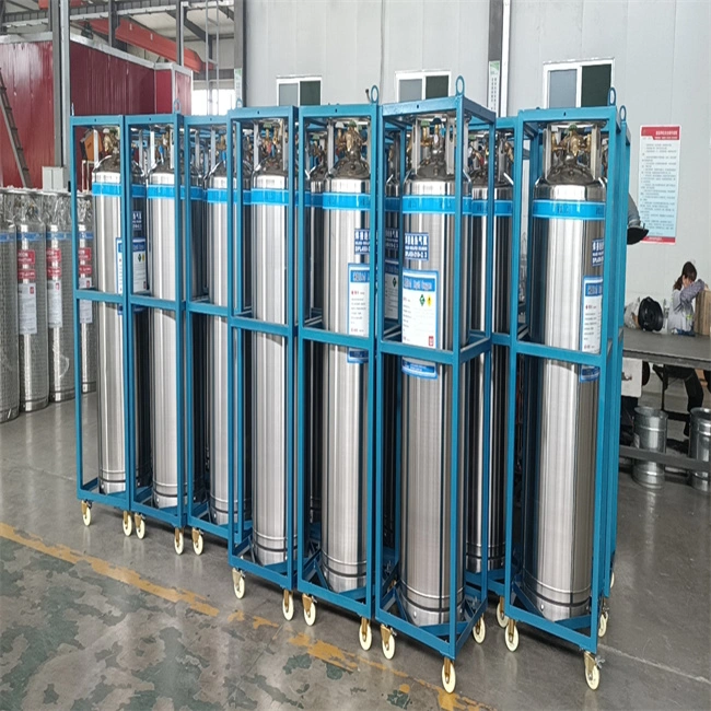 304 Stainless Steel Vertical Liquid Oxygen Cryogenic Insulated Cylinders