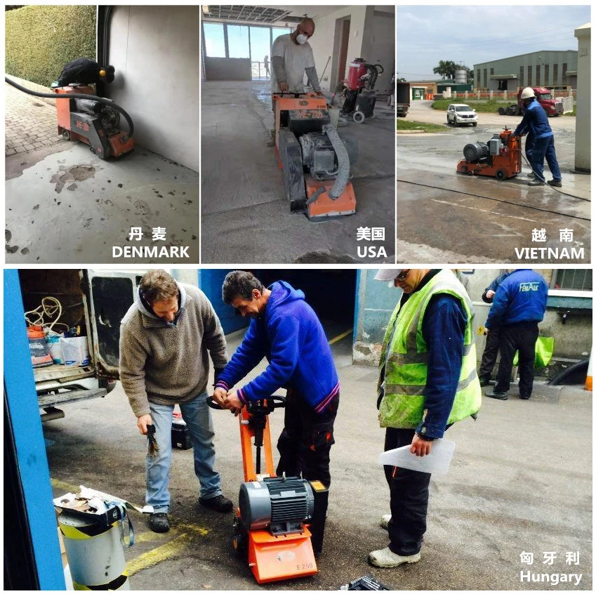 Hand Pushed Milling Machine, Concrete Floor Scarifier Machine for Road Construction