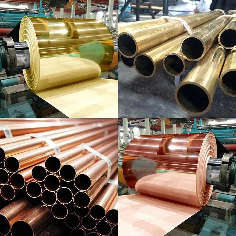 Copper Coil Strip Pipe 99.99% High Purity C11000 C12200 C12000 Brass Coil Pipe C22000 C26000 C27200 Steel Coil