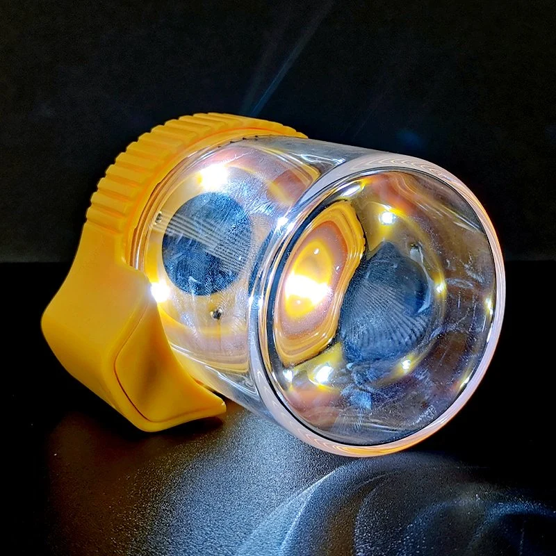 USB-Ladegerät LED Licht luftdicht Stash Vergrößerungsgeruchssicher Glas für Kräuterplätzchen Würze