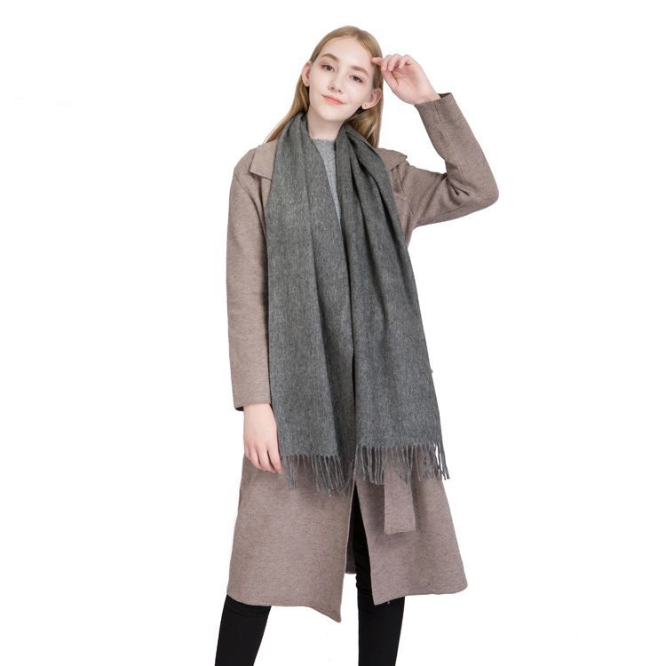 Fashion Solid Color Women's Winter 100% Cashmere Scarf Women's Warm in Stock