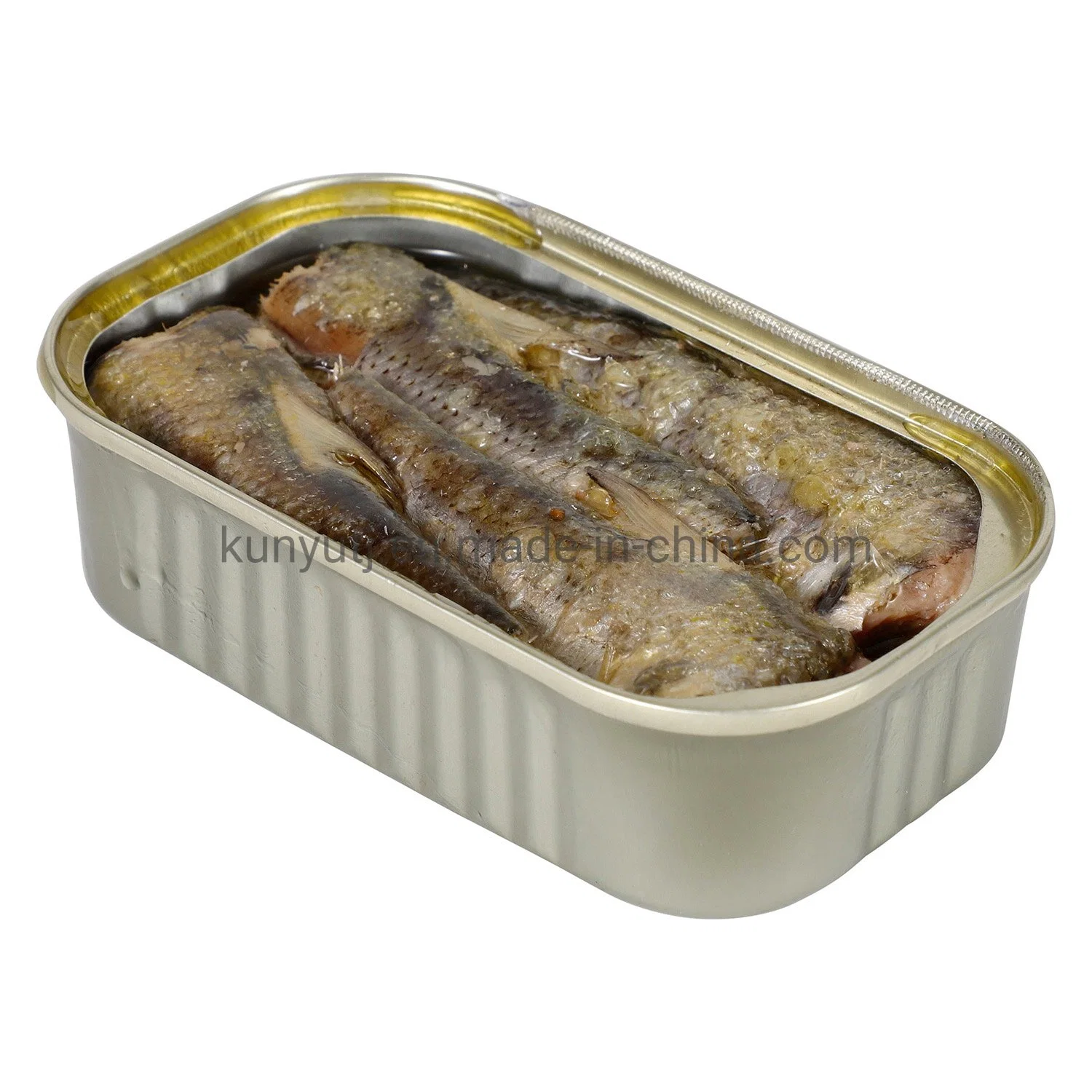 Hot Sale Canned Sardine in Vegetable Oil 125gx50tins Canned Sardine From China