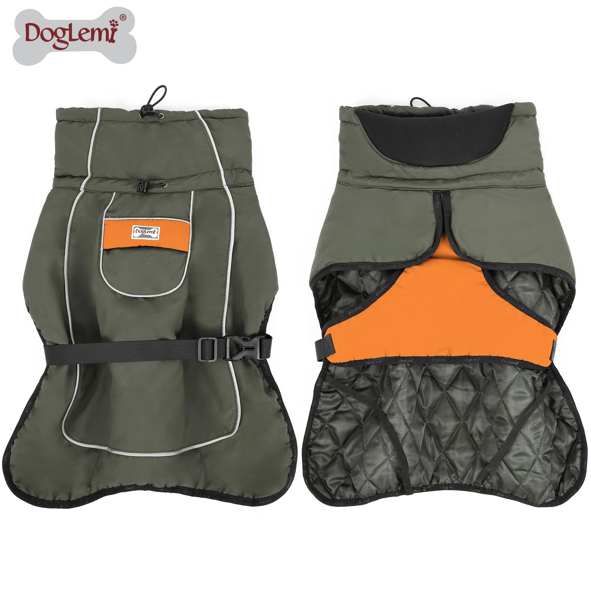 Gepolsterte Hardshell Jacke für Hunde