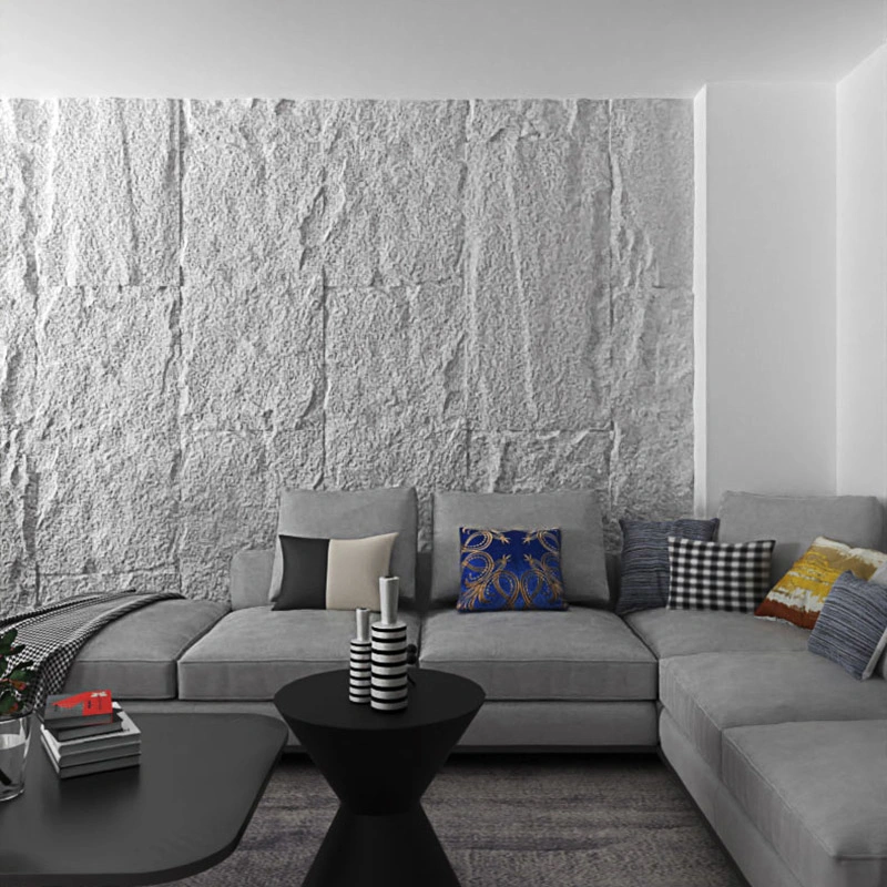 بو موشRoom faux Stone Wall lوحات الديكور الداخلي المنزلي